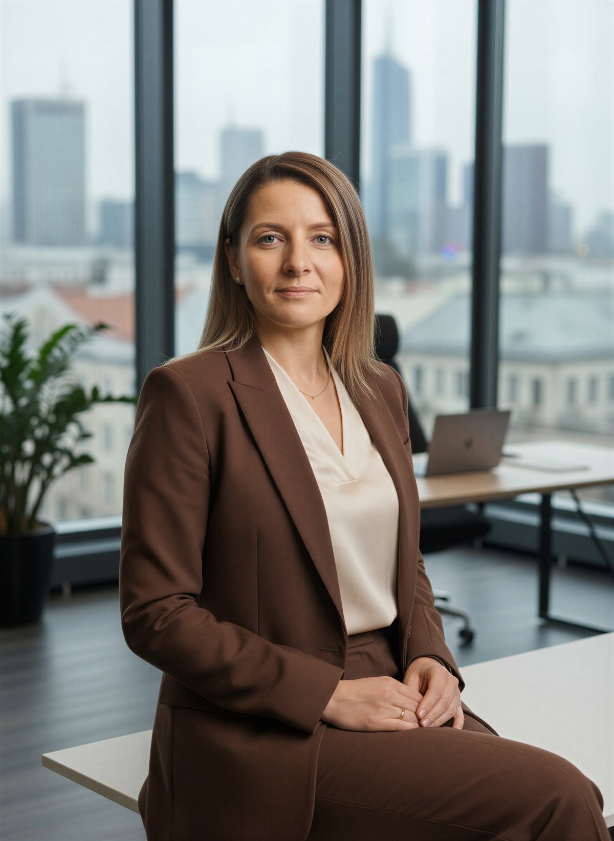 Shooting business femme